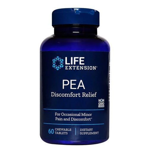 Life Extension PEA Discomfort Relief - 60 chewable tablets - Health and Wellbeing at MySupplementShop by Life Extension