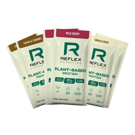Reflex Nutrition Plant Based Protein, Cacao & Carmel - 30g (1 serving) | High Quality Plant-Based Protein Supplements at MYSUPPLEMENTSHOP.co.uk