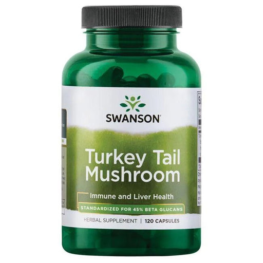 Swanson Turkey Tail Mushroom - 120 caps | High-Quality Sports Supplements | MySupplementShop.co.uk