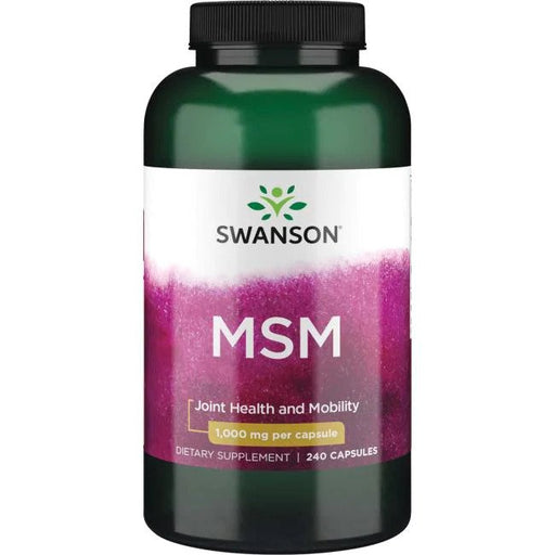 Swanson MSM Methylsulfonylmethane, 1000mg - 240 caps | High-Quality Sports Supplements | MySupplementShop.co.uk