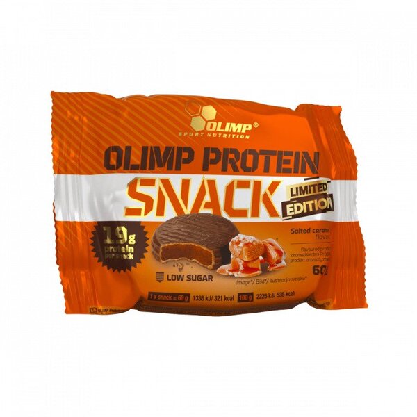 Olimp Nutrition Protein Snack, Salted Caramel (Limited Edition) - 12 x 60g - Protein Bars at MySupplementShop by Olimp Nutrition