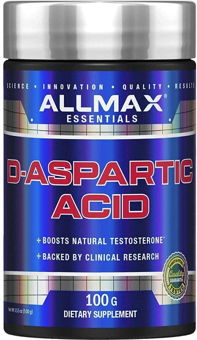 AllMax Nutrition D-Aspartic Acid - 100 grams - Default Title - Natural Testosterone Support at MySupplementShop by AllMax Nutrition