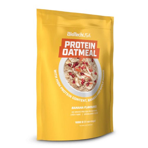 BioTechUSA Protein Oatmeal, Banana - 1000g | High-Quality Cereals & Breakfast Bars | MySupplementShop.co.uk