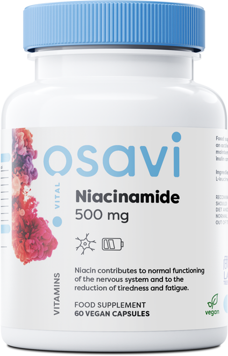 Osavi Niacinamide, 500mg - 60 vegan caps | High-Quality Combination Multivitamins & Minerals | MySupplementShop.co.uk