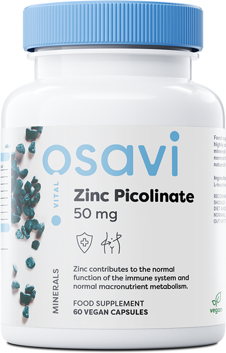 Osavi Zinc Picolinate, 50mg - 60 vegan caps | High-Quality Zinc | MySupplementShop.co.uk