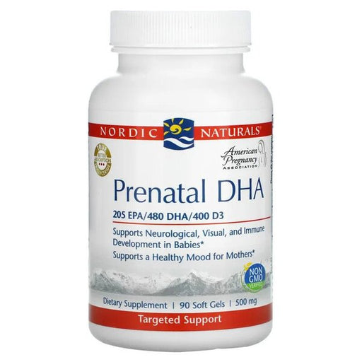 Nordic Naturals Prenatal DHA, 830mg Unflavored (EAN 768990500947) - 90 softgels | High-Quality Health and Wellbeing | MySupplementShop.co.uk