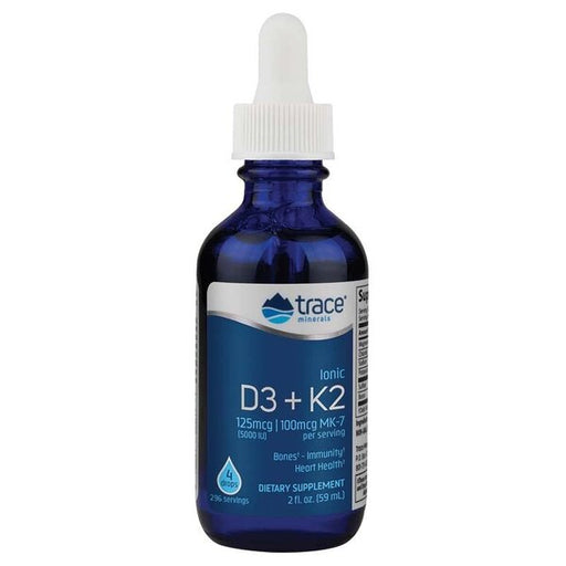 Trace Minerals Ionic D3 + K2 - 59 ml. | High-Quality Sports Supplements | MySupplementShop.co.uk