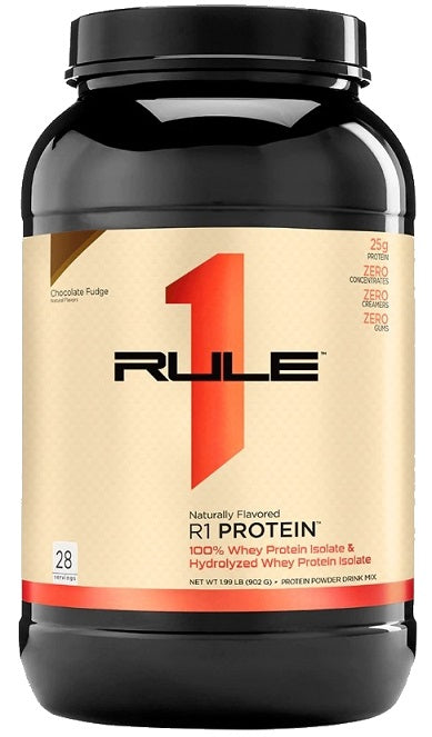 Rule One R1 Protein Naturally Flavored, Chocolate Fudge - 902 grams | High-Quality Protein | MySupplementShop.co.uk