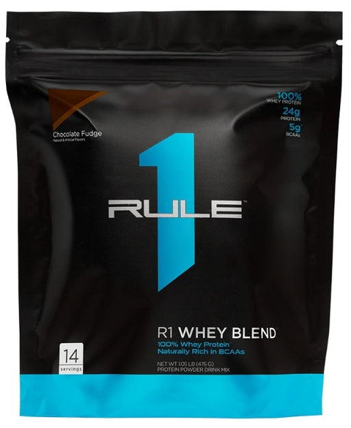 Rule One R1 Whey Blend, Chocolate Fudge - 476 grams | High-Quality Protein | MySupplementShop.co.uk