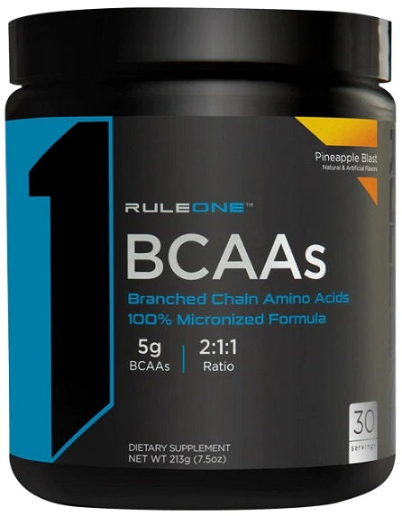 Rule One BCAAs, Pineapple Blast - 213 grams | High-Quality Amino Acids and BCAAs | MySupplementShop.co.uk