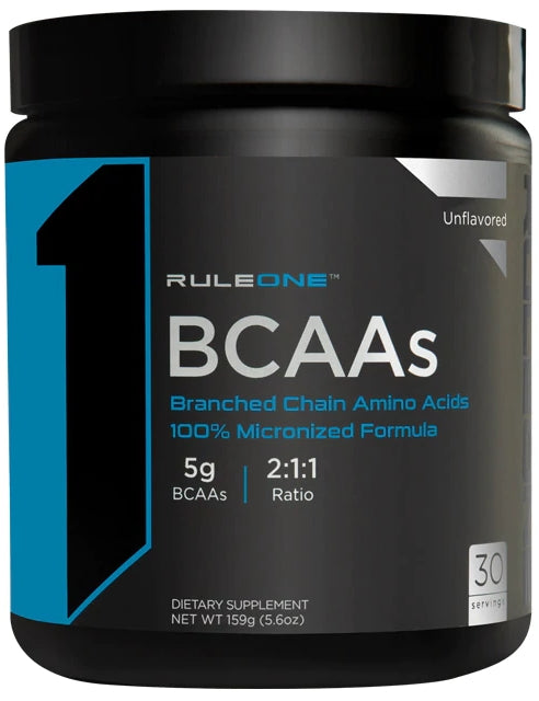 Rule One BCAAs, Unflavored - 159 grams | High-Quality Amino Acids and BCAAs | MySupplementShop.co.uk
