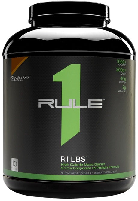 Rule One R1 LBS, Chocolate Fudge - 2750 grams | High-Quality Weight Gainers & Carbs | MySupplementShop.co.uk
