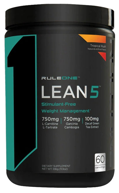 Rule One Lean 5, Tropical Rush - 336 grams | High-Quality Slimming and Weight Management | MySupplementShop.co.uk