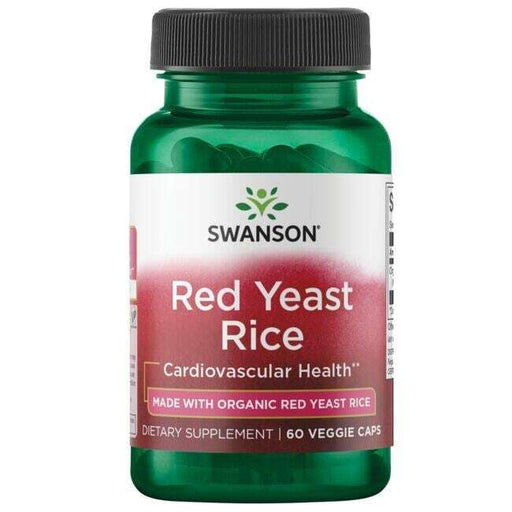 Swanson Red Yeast Rice, 600mg - 60 vcaps | High-Quality Health and Wellbeing | MySupplementShop.co.uk