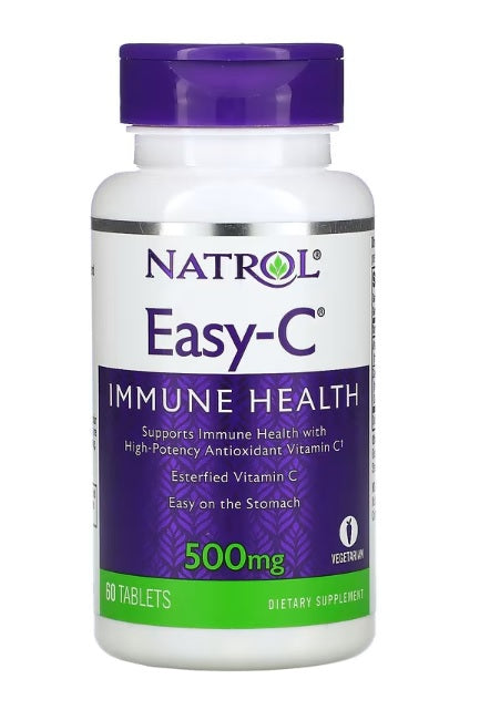 Natrol Easy-C, 500mg - 60 tabs | High-Quality Vitamins & Minerals | MySupplementShop.co.uk