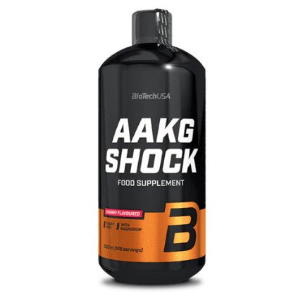BioTechUSA AAKG Shock Extreme, Cherry - 1000 ml. | High-Quality Nitric Oxide Boosters | MySupplementShop.co.uk