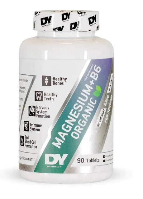Dorian Yates Magnesium + B6 Organic - 90 tablets | High-Quality Vitamins & Minerals | MySupplementShop.co.uk