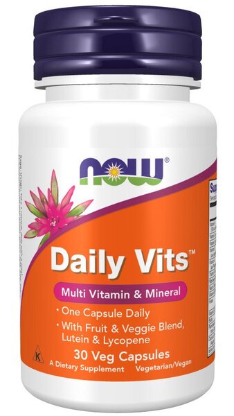 NOW Foods Daily Vits - 30 vcaps - Vitamins & Minerals at MySupplementShop by NOW Foods