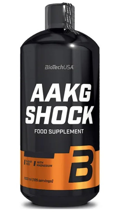 BioTechUSA AAKG Shock Extreme, Orange - 1000 ml. | High-Quality Nitric Oxide Boosters | MySupplementShop.co.uk