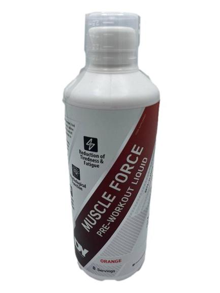Dorian Yates Muscle Force Liquid Pre-Workout, Orange - 500 ml. | High-Quality Health and Wellbeing | MySupplementShop.co.uk