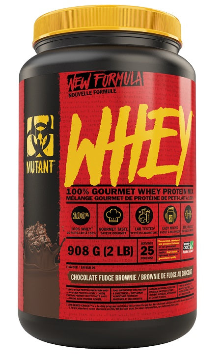 Mutant Mutant Whey, Chocolate Fudge Brownie - 908 grams | High-Quality Protein | MySupplementShop.co.uk