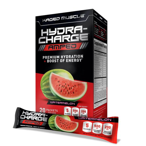 Kaged Muscle Hydra-Charge Amped, Watermelon - 20 packets | High-Quality Health and Wellbeing | MySupplementShop.co.uk