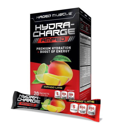 Kaged Muscle Hydra-Charge Amped, Mango Lime - 20 packets | High-Quality Health and Wellbeing | MySupplementShop.co.uk