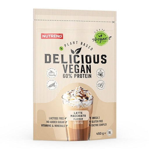 Nutrend Delicious Vegan, Latte Macchiato - 450 grams | High-Quality Protein | MySupplementShop.co.uk
