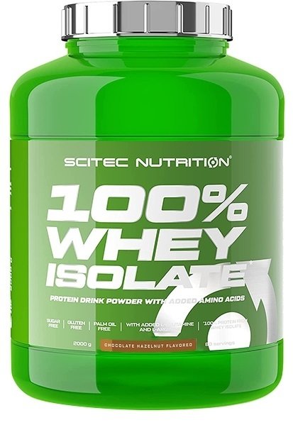 SciTec 100% Whey Isolate, Cookies & Cream - 2000 grams | High-Quality Protein | MySupplementShop.co.uk