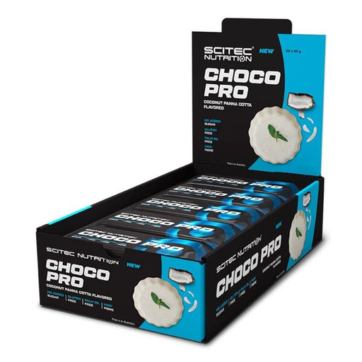 SciTec Choco Pro Bar, Coconut Pannacotta - 20 x 50g | High-Quality Protein Bars | MySupplementShop.co.uk