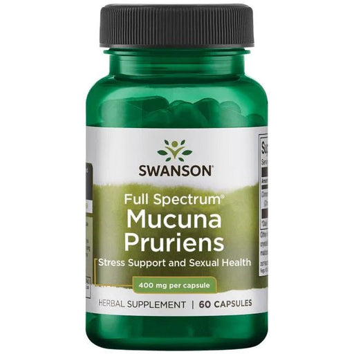 Swanson Full Spectrum Mucuna Pruriens, 400mg - 60 caps - Health and Wellbeing at MySupplementShop by Swanson