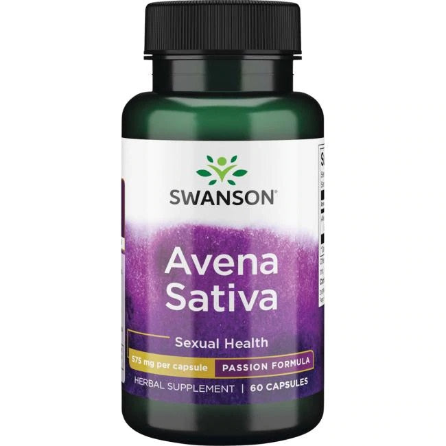 Swanson Avena Sativa, 575mg - 60 caps - Sexual Health at MySupplementShop by Swanson