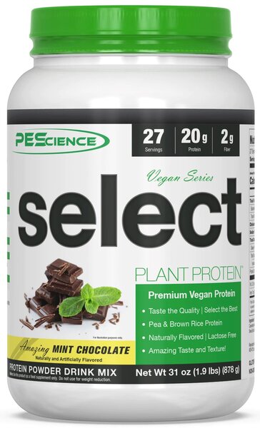PEScience Select Protein Vegan Series, Amazing Mint Chocolate - 878 grams | High-Quality Protein | MySupplementShop.co.uk