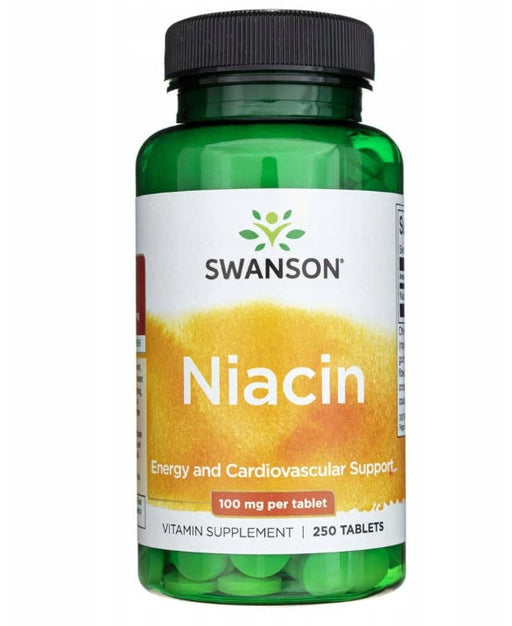 Swanson Niacin, 100mg - 250 tabs | High-Quality Vitamins & Minerals | MySupplementShop.co.uk