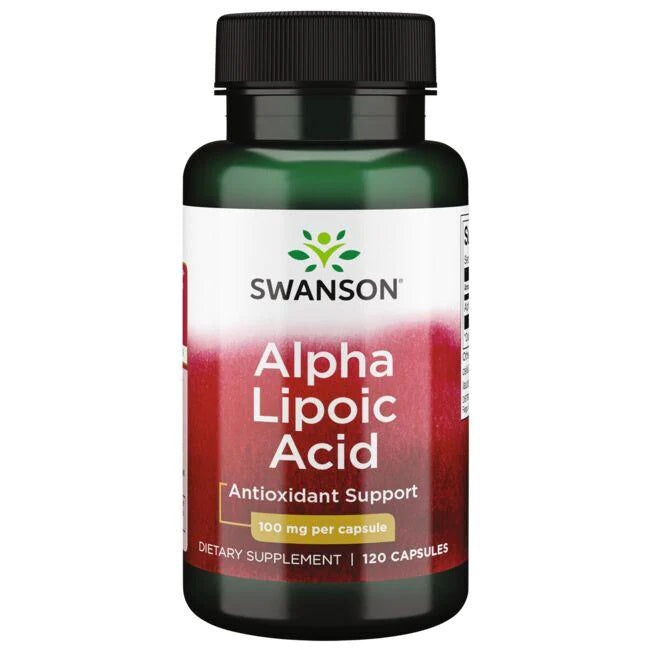 Swanson Alpha Lipoic Acid, 100mg - 120 caps - Amino Acids and BCAAs at MySupplementShop by Swanson