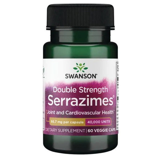 Swanson Double Strength Serrazimes, 40 000 Units - 60 vcaps - Joint Support at MySupplementShop by Swanson