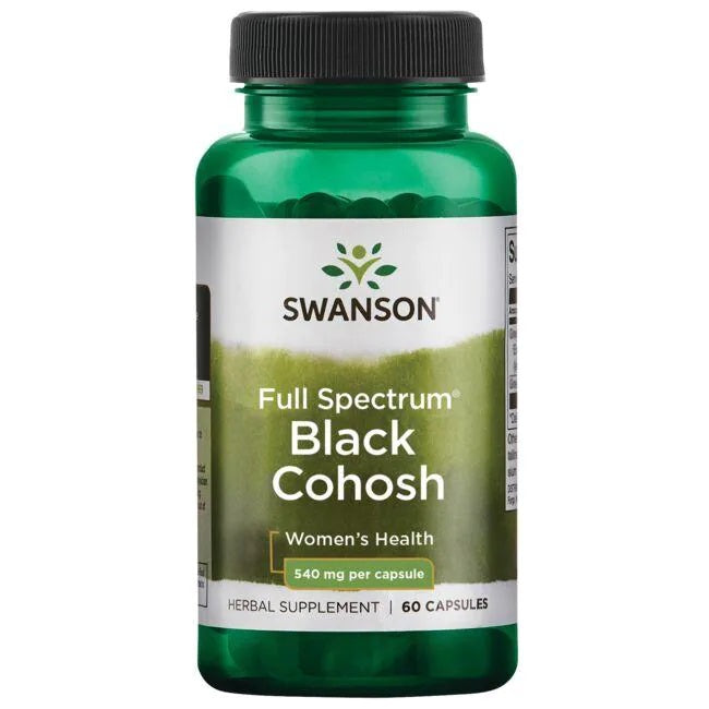 Swanson Full Spectrum Black Cohosh, 540mg - 60 caps | High-Quality Health and Wellbeing | MySupplementShop.co.uk