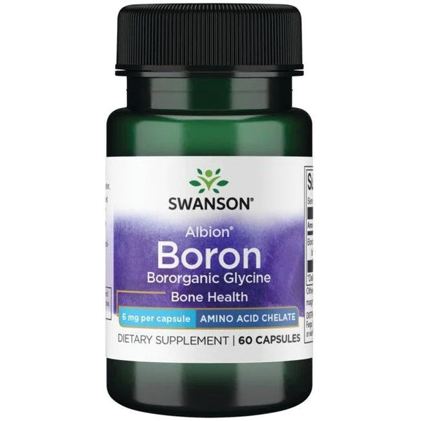 Swanson Albion Boron Bororganic Glycine, 6mg - 60 caps - Vitamins & Minerals at MySupplementShop by Swanson