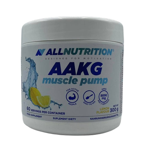Allnutrition AAKG Muscle Pump, Lemon - 300 grams | High-Quality Nitric Oxide Boosters | MySupplementShop.co.uk
