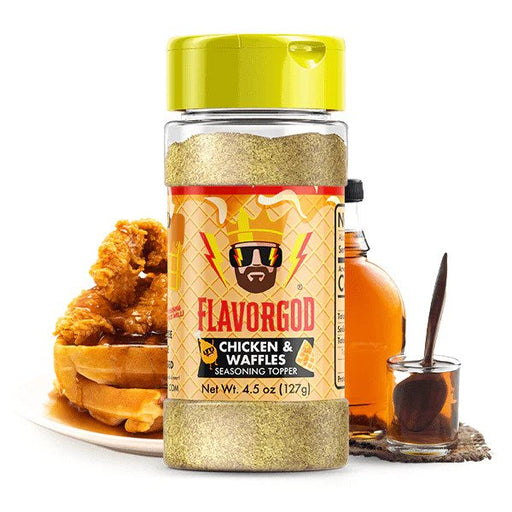 FlavorGod Chicken & Waffles Seasoning Topper - 127g | High-Quality Health Foods | MySupplementShop.co.uk
