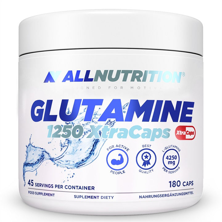 Allnutrition Glutamine 1250 XtraCaps, 4250mg - 180 caps | High-Quality L-Glutamine, Glutamine | MySupplementShop.co.uk