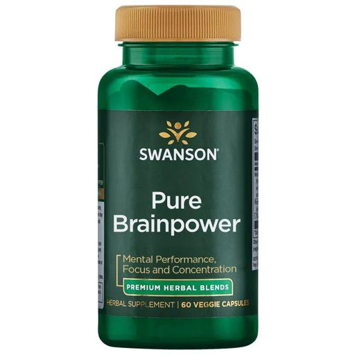 Swanson Pure Brainpower - 60 vcaps - Health and Wellbeing at MySupplementShop by Swanson