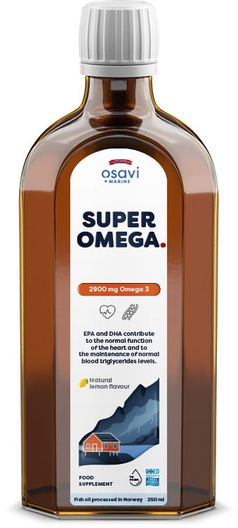 Super Omega, 2900mg Omega 3 (Lemon) - 250 ml. by Osavi at MYSUPPLEMENTSHOP.co.uk