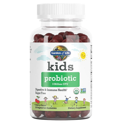 Garden of Life Kids Probiotic, 3 Billion CFU (Cherry) - 30 gummies | High-Quality Health and Wellbeing | MySupplementShop.co.uk
