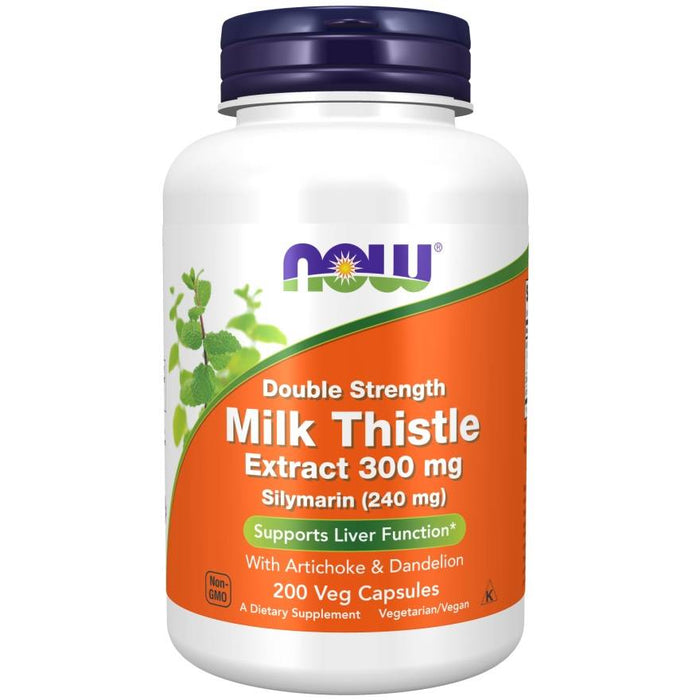 NOW Foods Milk Thistle Extract with Artichoke & Dandelion, 300mg - 200 vcaps - Health and Wellbeing at MySupplementShop by NOW Foods