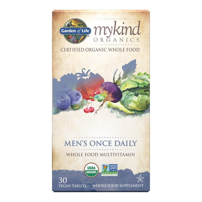 Garden of Life Mykind Organics Men's Once Daily - 30 vegan tabs - Vitamins & Minerals at MySupplementShop by Garden of Life