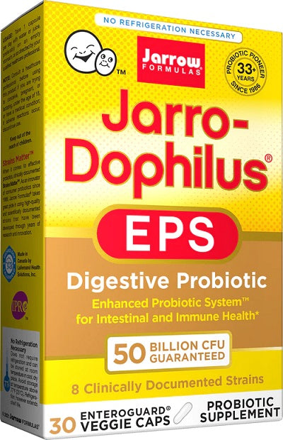 Jarro-Dophilus EPS, 50 Billion CFU - 30 vcaps | High-Quality Health and Wellbeing | MySupplementShop.co.uk