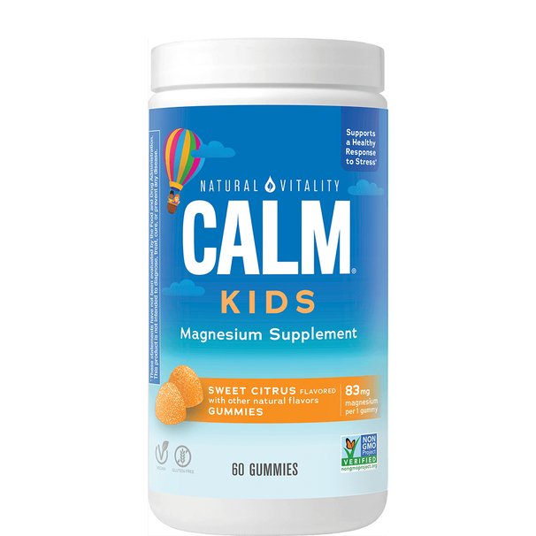 Natural Vitality Calm Kids Gummies, Sweet Citrus - 60 gummies | High-Quality Sports Supplements | MySupplementShop.co.uk