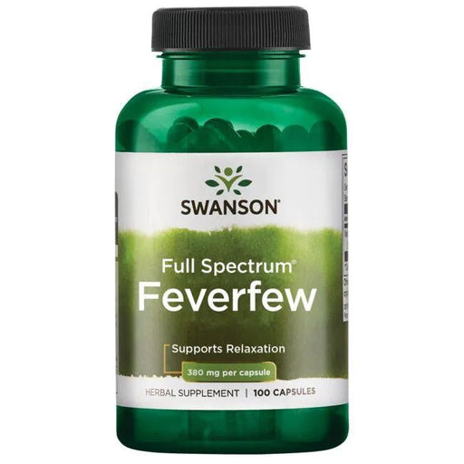 Swanson Full Spectrum Feverfew, 380mg - 100 caps | High-Quality Health and Wellbeing | MySupplementShop.co.uk