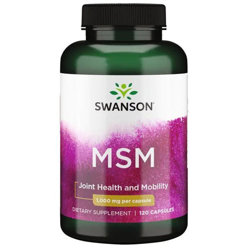 Swanson MSM, 1000mg - 120 caps | High-Quality Joint Support | MySupplementShop.co.uk
